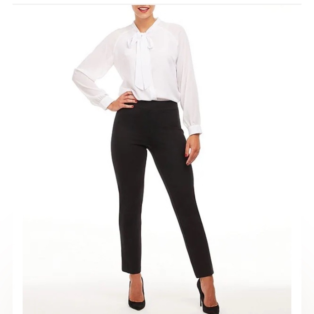 Spanx Super Smooth™ Perfect Fit Ponte Slim Straight Pants Classic black